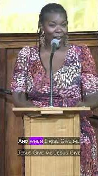 Michelle Johnson (from the film "Missy") sings 'Give Me Jesus' at Antioch Baptist Church, Cleveland