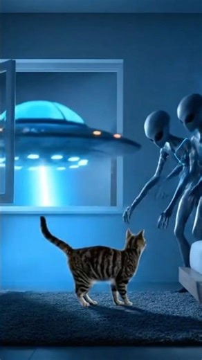 Aliens Tried to Abduct This Cat… Big Mistake 👽🐱 #catvideo #aliens #funnycats