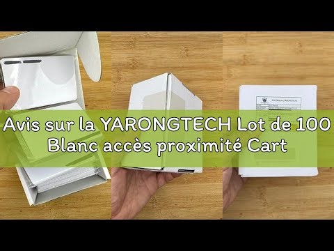 Avis sur la YARONGTECH Lot de 100 Blanc accès proximité Carte rfid 125KHz 0,9mm