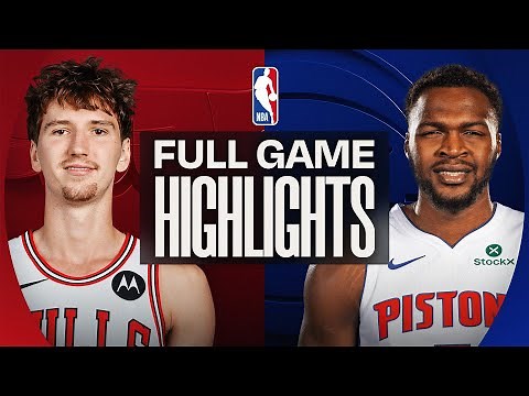 BULLS at PISTONS | FULL GAME HIGHLIGHTS | November 12, 2025