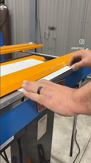 Hemming thin gauge mild steel with the Baileigh Industrial Magnetic Brake at Trick-Tools.com