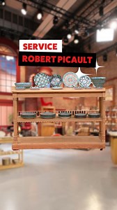 Annie nous présente un service de table signé Robert Picault, figure de la céramique française. Un ensemble aux motifs graphiques emblématiques de son style. | Affaire Conclue