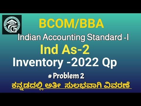 Problems on Ind As-2- Inventories (2022 QP)-Indian Accounting Standard -BCOM/BBA