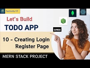 Login Register Page Mern todo App | | Mern Stack Project
