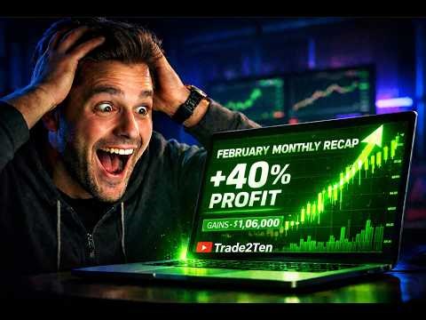 February Monthly Trading Recap | +40% Profit | ₹1,06,000 Gains 💰