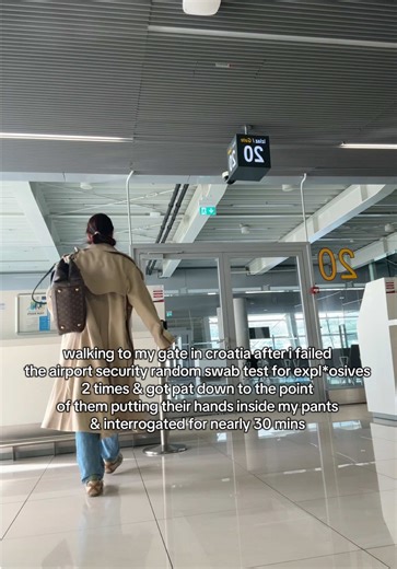 Airport Security Pat-Down in Croatia