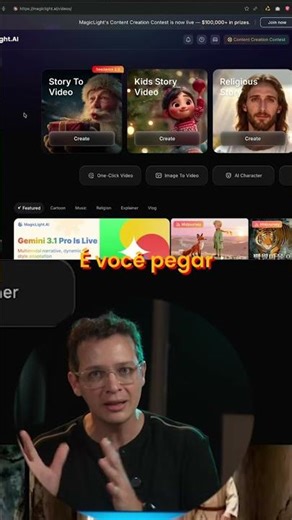 Magic AI: Create Incredible Stories with Magic Light! #shorts