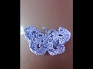 come fare una farfalla ad uncinetto - how to make a butterfly crochet