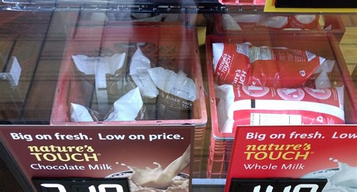 Where in the United States can I buy bagged milk?