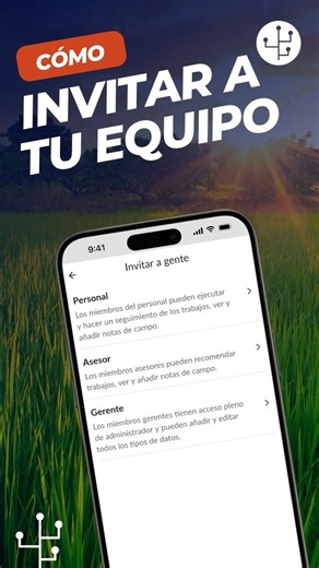Cómo invitar a tu equipo en Farmable