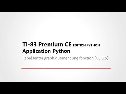 Représenter graphiquement une fonction avec l'application Python - TI-83 Premium CE Edition Python