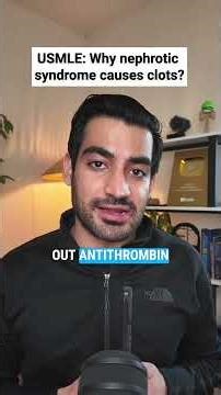 USMLE: The Hidden Mechanism Behind Nephrotic Syndrome Clots #shorts #medstudent #usmle