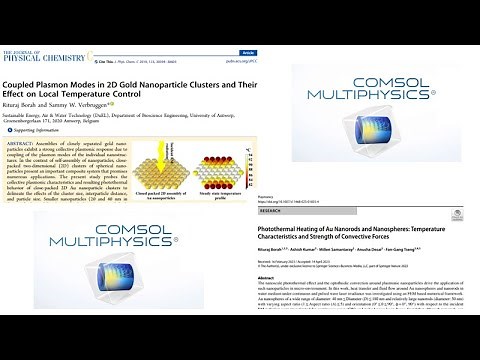 COMSOL Multiphysics modeling of nanoparticles for photothermal heating #comsol #finiteelementmethod