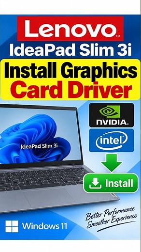 How to Download & Install Graphics Card Driver for Lenovo IdeaPad Slim 3i