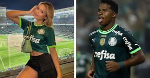 Modelo torcedora do Palmeiras é apontada como namorada de Endrick, diz jornal