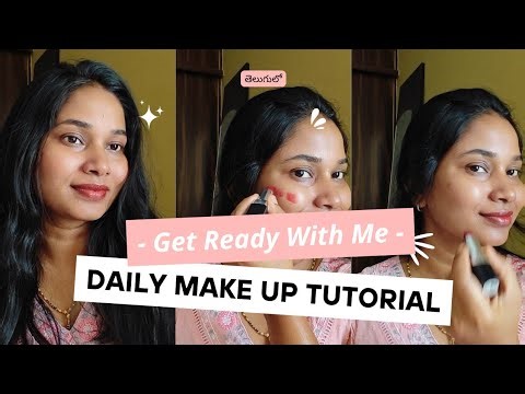 Very simple makeup look ✨#telugu #makeup