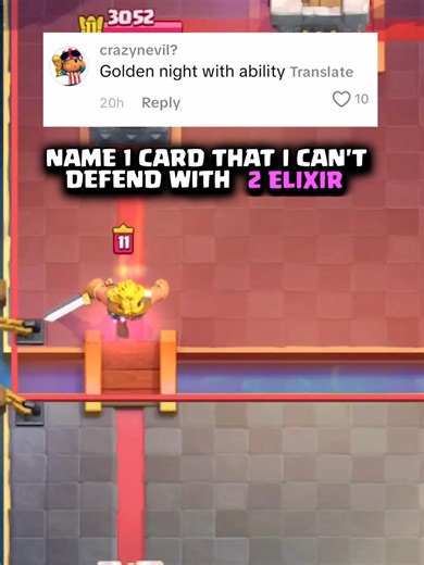 Golden Knight vs 2 Elixir Matchup