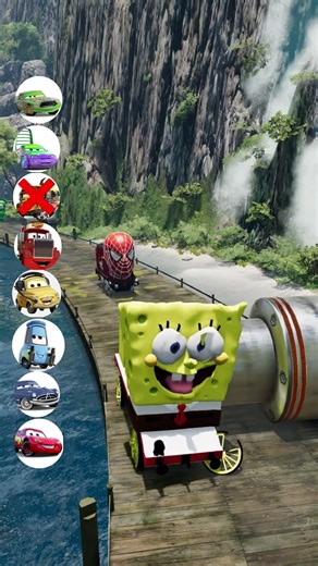 BeamNG Shorts Huggy Wuggy & Crazy frog & Squid game & RichBarbie VS Barbie Bolard IN BeamNG.Drive