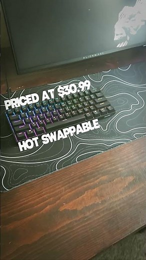 Best budget friendly Keyboard- Geeky GK61 60% #pc #techtok #jesuslovesyou #setup #pcsetup #keyboard