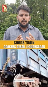 179K views · 1.5K reactions | Cargo Train Derails @Dudhsagar #Goa #Goanews #BreakingNews | Prudent Media | Facebook
