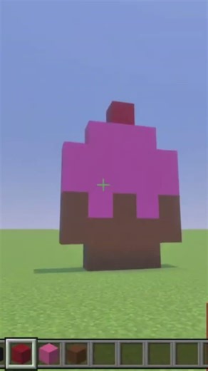 Minecraft Cupcake Tutorial #minecraft #minecraftshorts #youtubeshorts