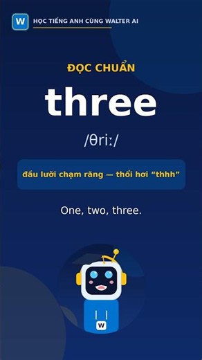 Số 3 tiếng Anh đọc sao? 99% đọc sai âm TH #Shorts