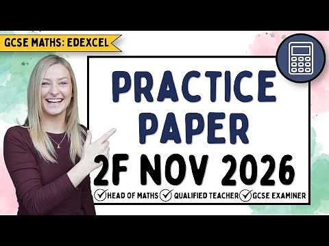 GCSE Maths Predicted Paper Edexcel Foundation Paper 2 - Calculator - 7th Nov 2025 | Maths Revision
