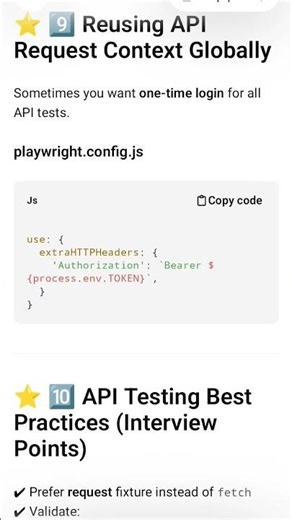 Reusing API requests context globally and api best practices #shorts