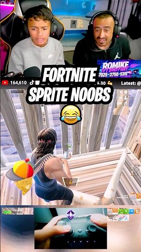 Fortnite Sprite Noobs 😂 #romike #romike2013 #fortnite