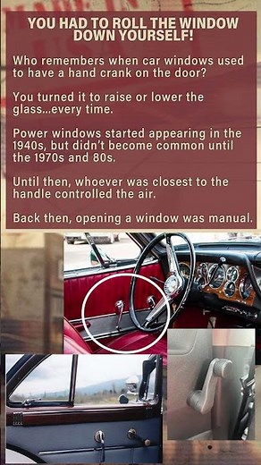 The Hand Crank Window Every Car Once Had