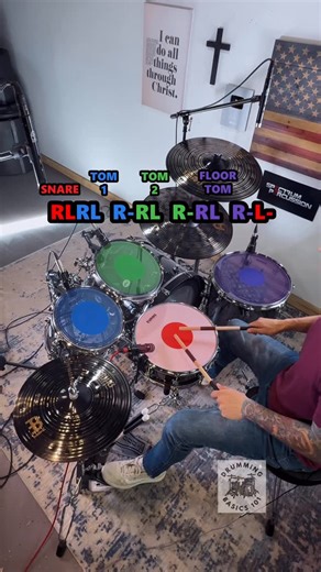 Irving Osuna | Drum Coach on Instagram: "Basic Drum Pattern for New Drummers New drummers start here. This basic drum pattern is easy to follow and easy to apply on the kit. It helps build timing, coordination, and confidence without overthinking the rhythm. Focus on steady time and clean motion to keep the pattern locked in. Start slow, lock it in, then repeat it until it feels natural. Simple patterns like this build strong fundamentals when practiced consistently. #BeginnerDrummers #NewDrumme