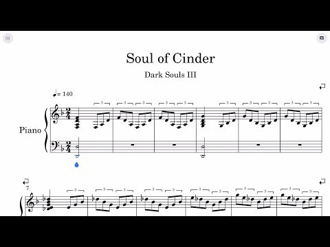 Dark Souls 3 - Soul of Cinder Sheet Music
