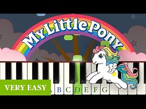 My Little Pony (1986 version) – Very Easy Level 1 Piano Tutorial for Young Beginners