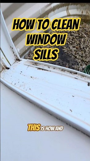 How To Clean Window Sills Like A PRO #windowwashing #windowcleaning #windowsill