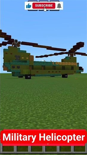Check out this amazing Minecraft helicopter build! 🚁