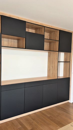 Installation d’une bibliothèque sur mesure | CuisiTop
