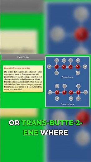 Cis-Trans Isomerism: Why Double Bonds Can't Rotate!