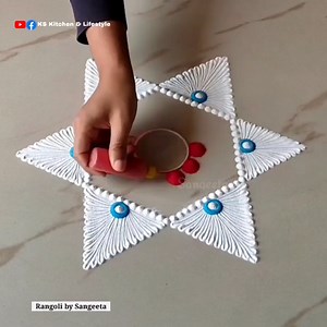 93K views · 126 reactions | Easy & Simple Rangoli Design Ideas! | KS Kitchen & Lifestyle | Facebook