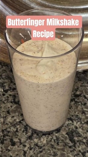 Butterfinger Milkshake Recipe #milkshake #milkshakerecipe #milkshakerecipes