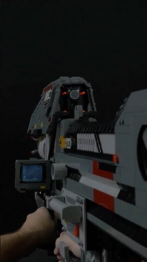I built a life-size LEGO Spartan Laser from Halo! #lego #halo #moc
