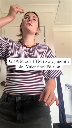 GRWM- Valentine’s Day #firsttimemom #mumsoftiktok #grwm