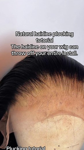 Wig Plucking Tutorial for a Natural Hairline
