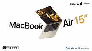 **MacBook Air** The new 15‑inch MacBook Air makes room for more of what you love with a spacious Liquid Retina display. And with the 13‑inch model, you have more reasons than ever to choose Air. Supercharged by the M2 chip — and with up to 18 hours of battery life— both laptops deliver blazing-fast performance in an ultraportable design. Coming soon iStore | iStore | Facebook