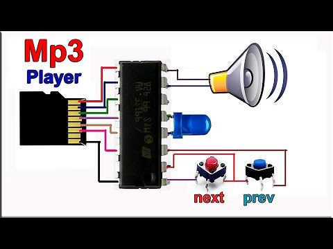 How To Make Mp3 Player at Home | micro sd card mp3 player circuit | DIY Mp3 Player IC Circuit