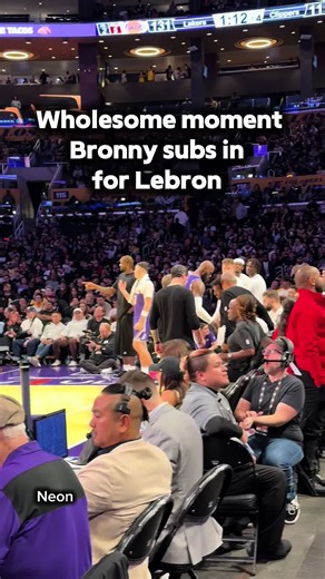 Imagine playing with your son in the NBA
