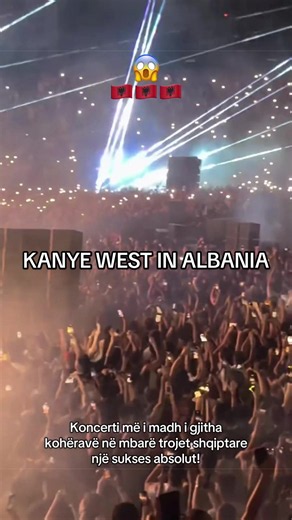Kanye West in 🇦🇱Albania! Koncerti më i madh i gjitha kohëravë në mbarë shqiptarinë rezulton një sukses absolut! Dështakat anti-Shqipëri dështojnë përsëri. #fyp #foryoupage #kosovo #albania #kanyewest