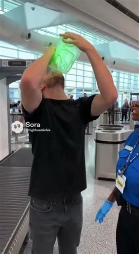 A strange incident at airport security Sora 2 Ai