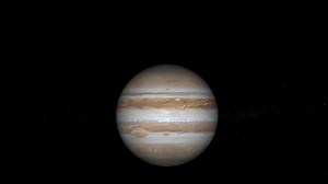 Baixar realista 4k 3d animação do jupitar. a Júpiter planeta gratuitamente