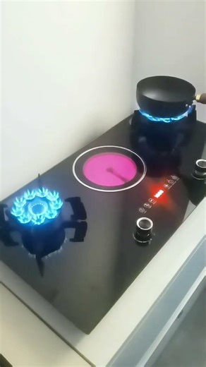 Upgrade your kitchen with the 3‑Burner Flip‑Top Gas + Electric #KitchenUpgrade #TrendingAppliance