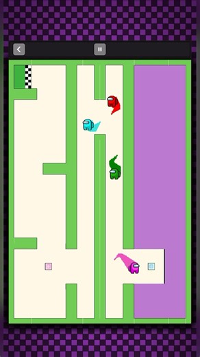 Racing in Among Us gets INSANE #amongus #shortsgaming